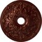 Ekena Millwork Jamie Ceiling Medallion (Fits Canopies up to 3 7/8"), 23 5/8"OD x 3 7/8"ID x 2 1/8"P, Antique Copper CM23JAACS - alternate 1